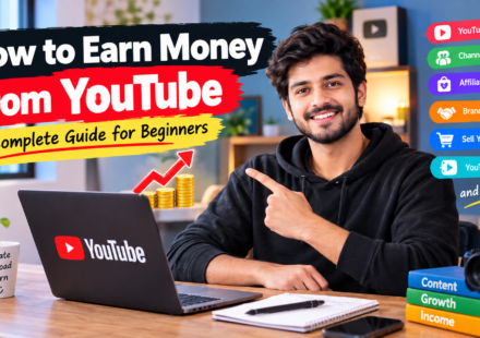 Learn how to earn money from YouTube with practical strategies for beginners, including ads, affiliate marketing, sponsorships, Shorts, and more.