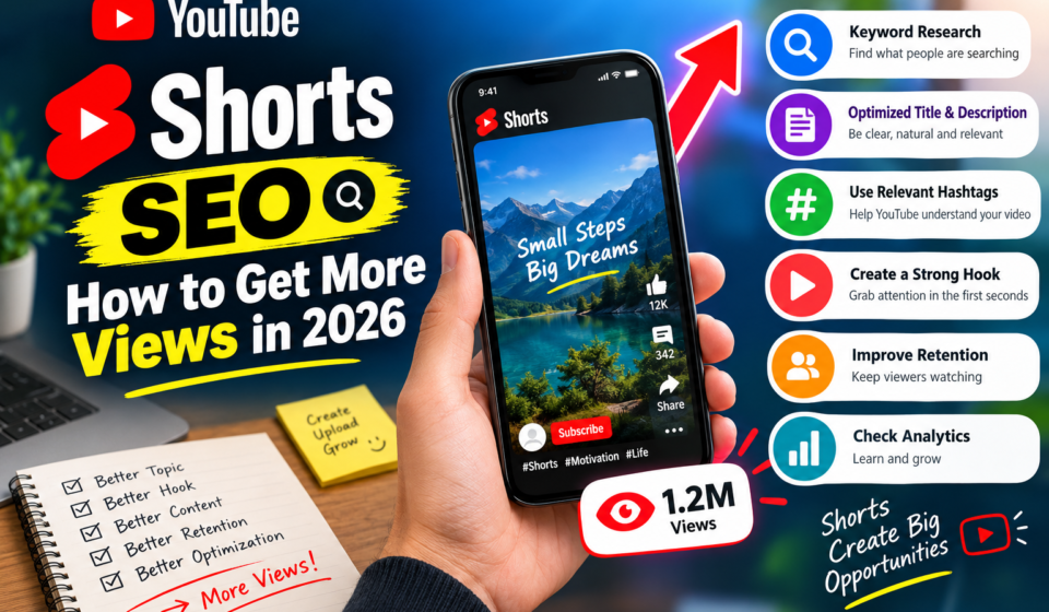 YouTube Shorts SEO: How to Get More Views in 2026