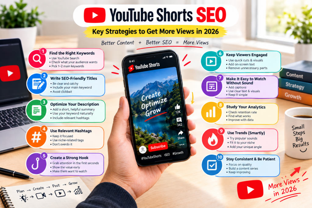 YouTube Shorts SEO: How to Get More Views in 2026