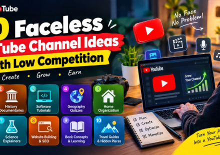 10 Faceless YouTube Channel Ideas With Low Competition in 2026