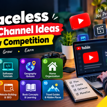 10 Faceless YouTube Channel Ideas With Low Competition in 2026